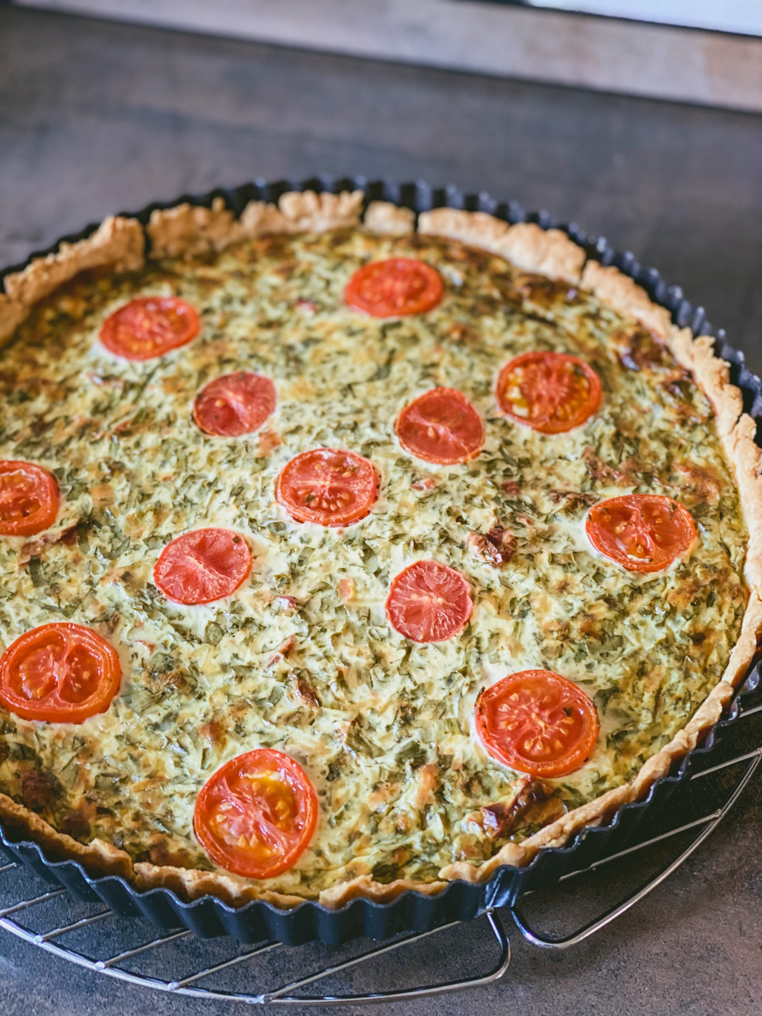 Bärlauch-Tomaten-Tarte