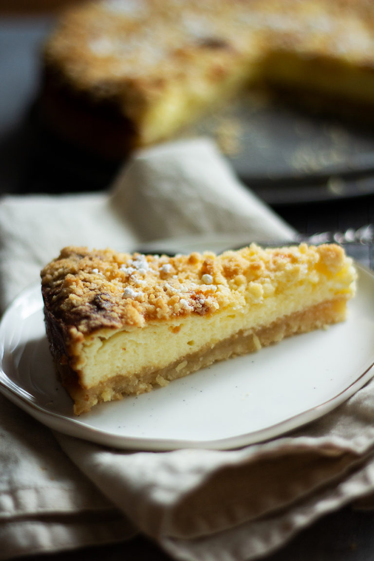 Apfel-Käse-Streuselkuchen - feines gemüse