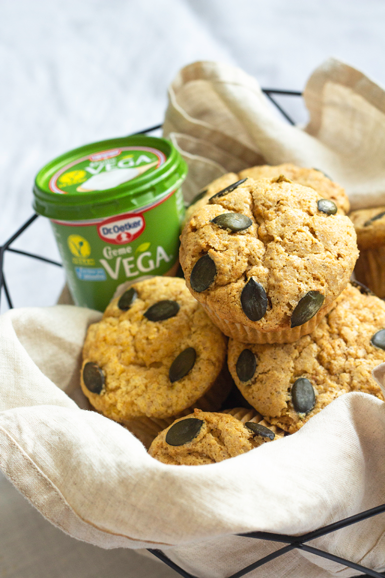 Saftige Pumpkin Spice Muffins (vegan)