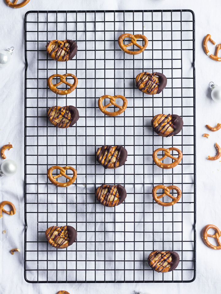 Vegane Brezel-Schokoladenhappen