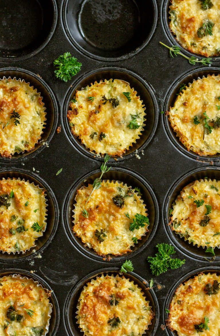 Blumenkohl-Käse-Muffins | feines gemüse