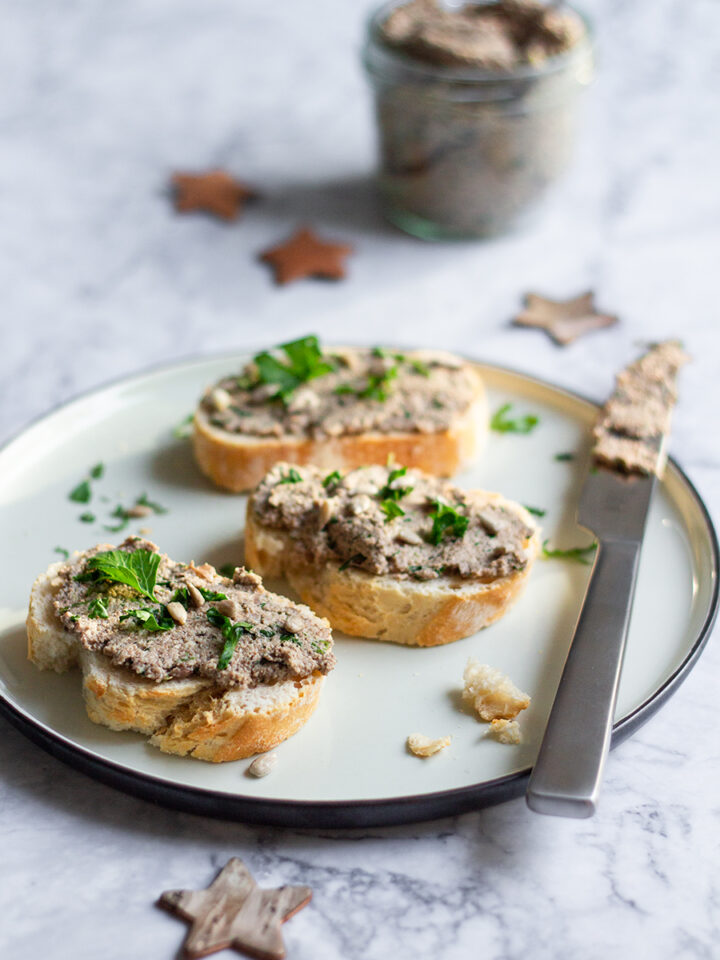 Vegane Champignon-Walnuss-Pâté
