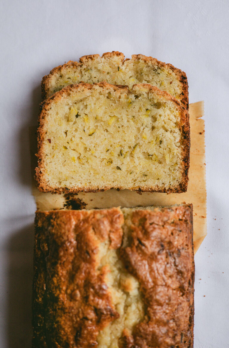 Veganer Zucchini-Kuchen (mit Zitrone)