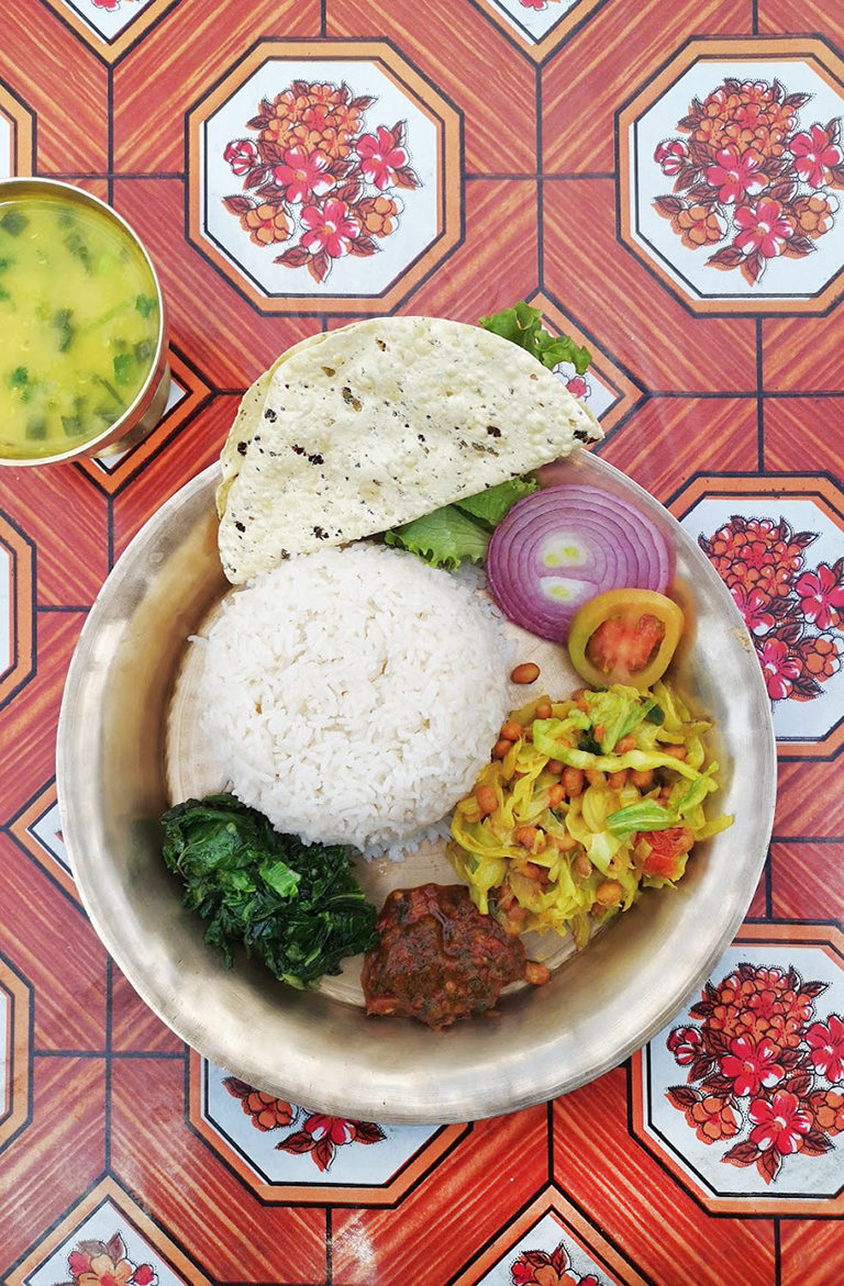 Vegetarisch Essen in Nepal