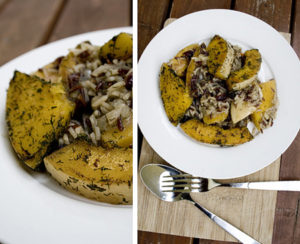 Kürbis-Cranberry-Pfanne